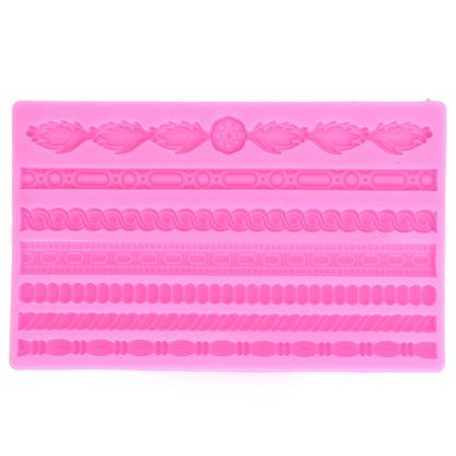 Baroque Cake Border Strip Mould CFM382(own)