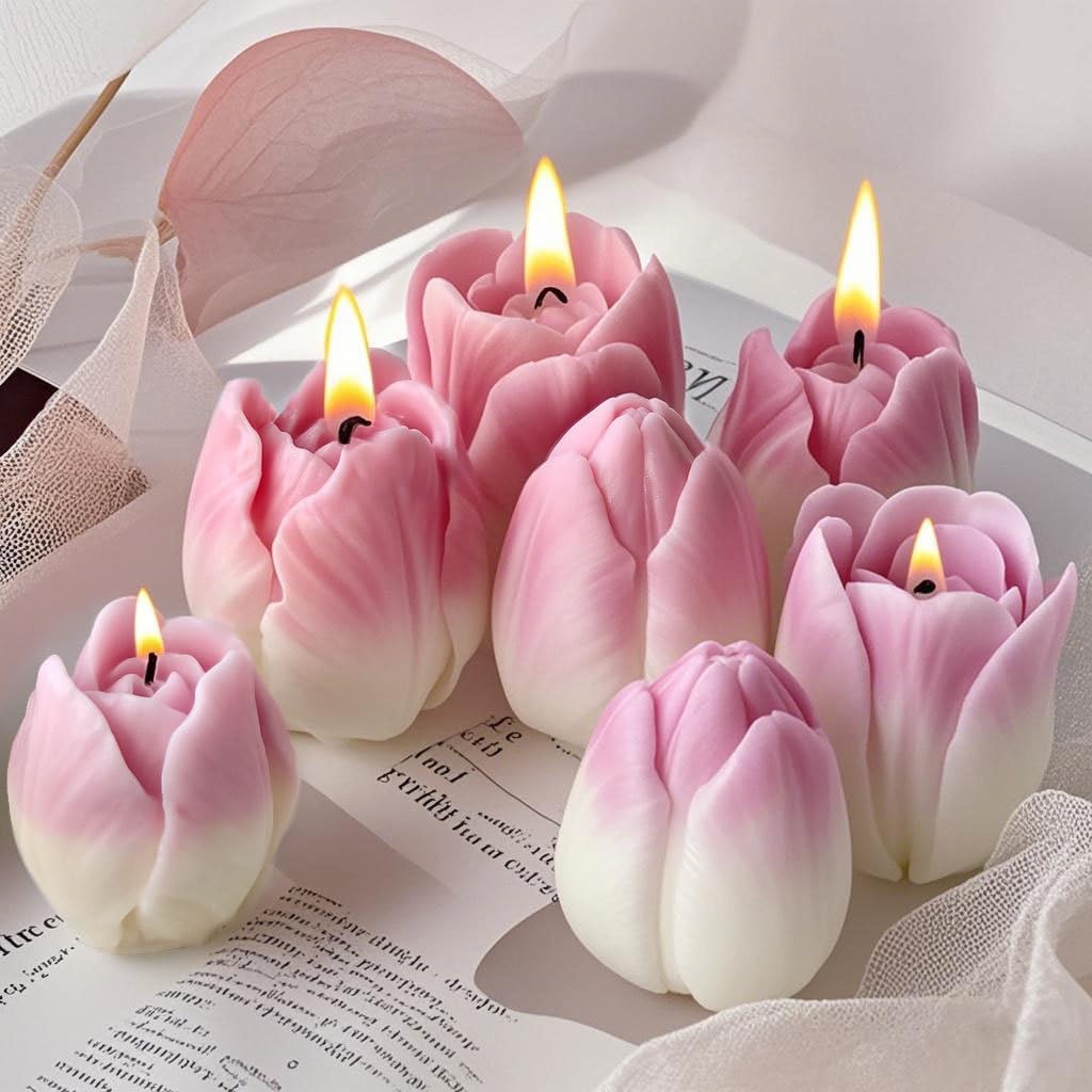 Tulip Candles Pack of 3 WCM740