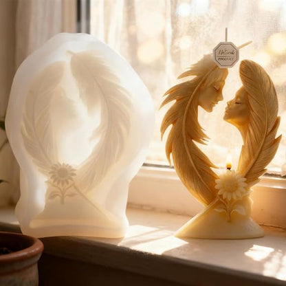 WCM924 Feather Lovers Sculpture Mold