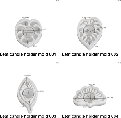 Tropical Leaf Tealight Holder Mould (Set of 4) ARM484