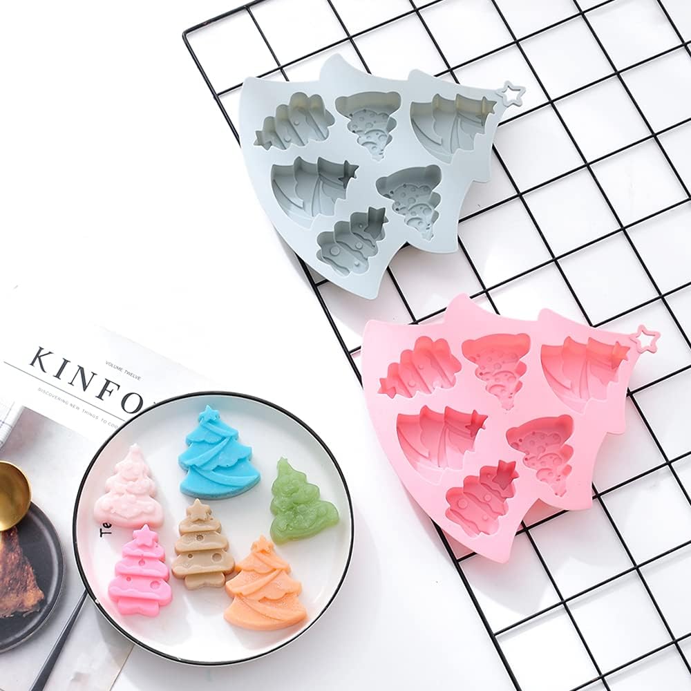 Christmas Tree 6 Cavity Mold CFM356