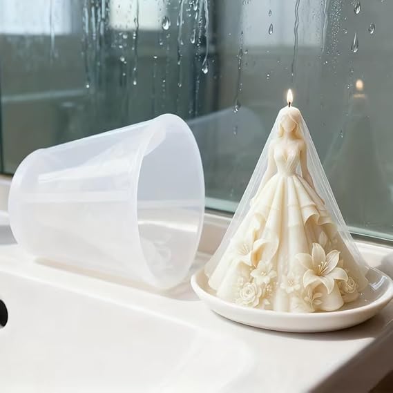 WCM919 Princess Bride 3D Candle Mold