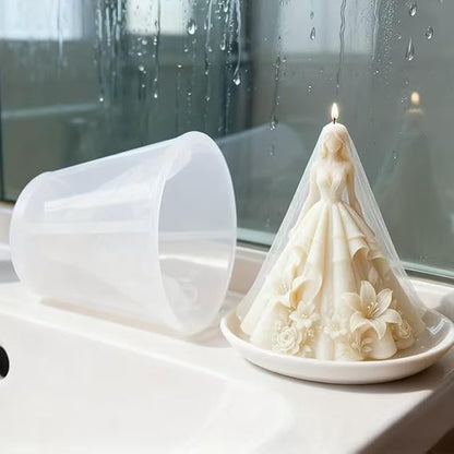 WCM919 Princess Bride 3D Candle Mold