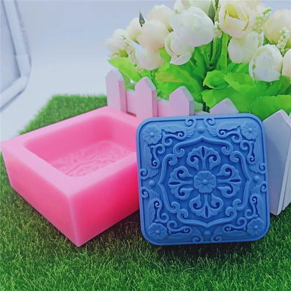 Square 3D Flower Mould SSM137