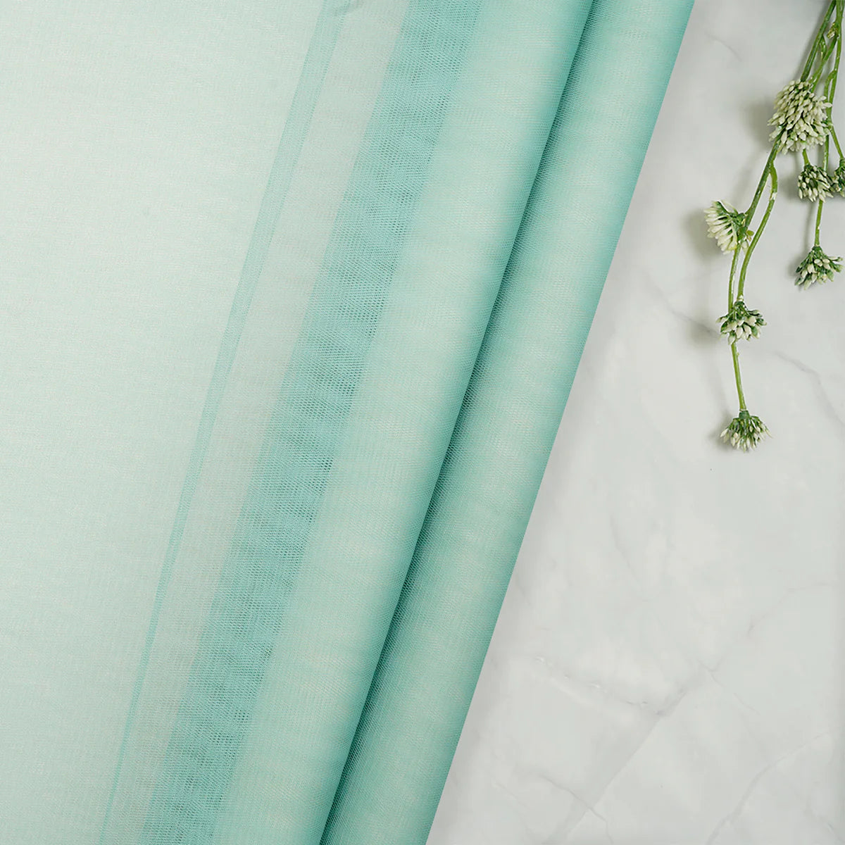 Aqua Green Mesh Net Fabric 10 Meter PM298