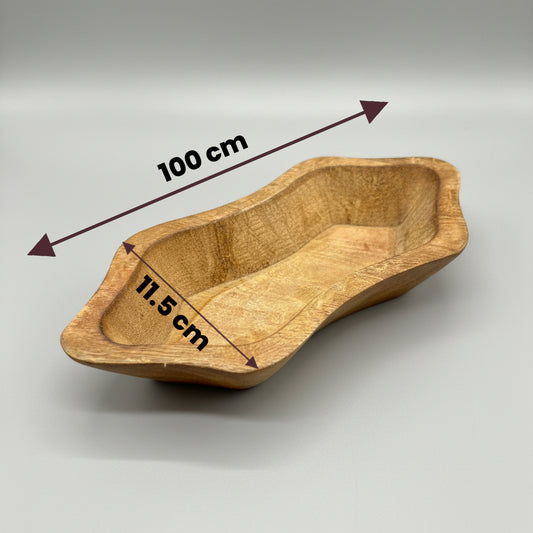 Papaya Bough Wooden Candle Bowl WC018