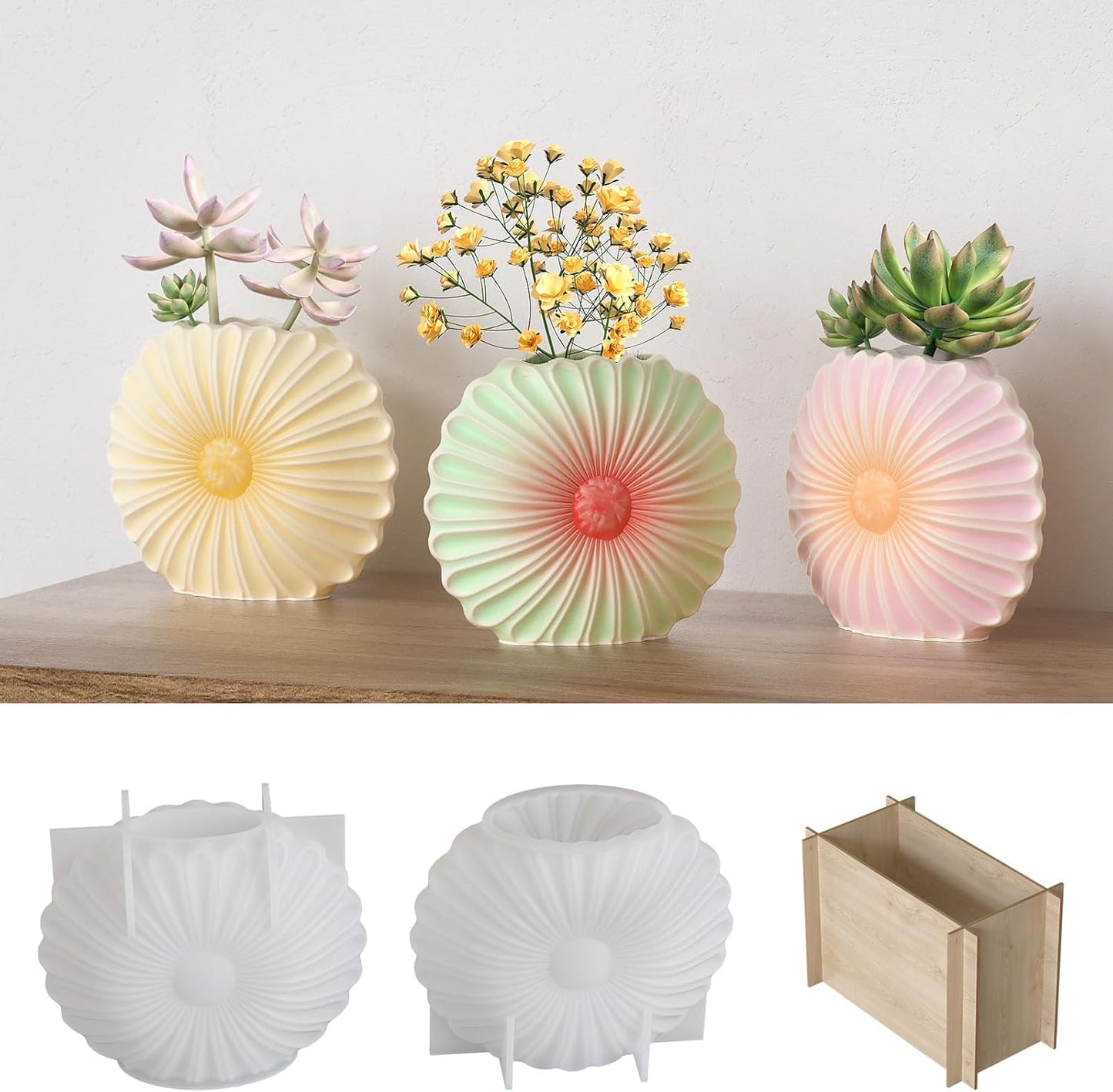 Daisy Flower Concrete Resin Mold ARM462