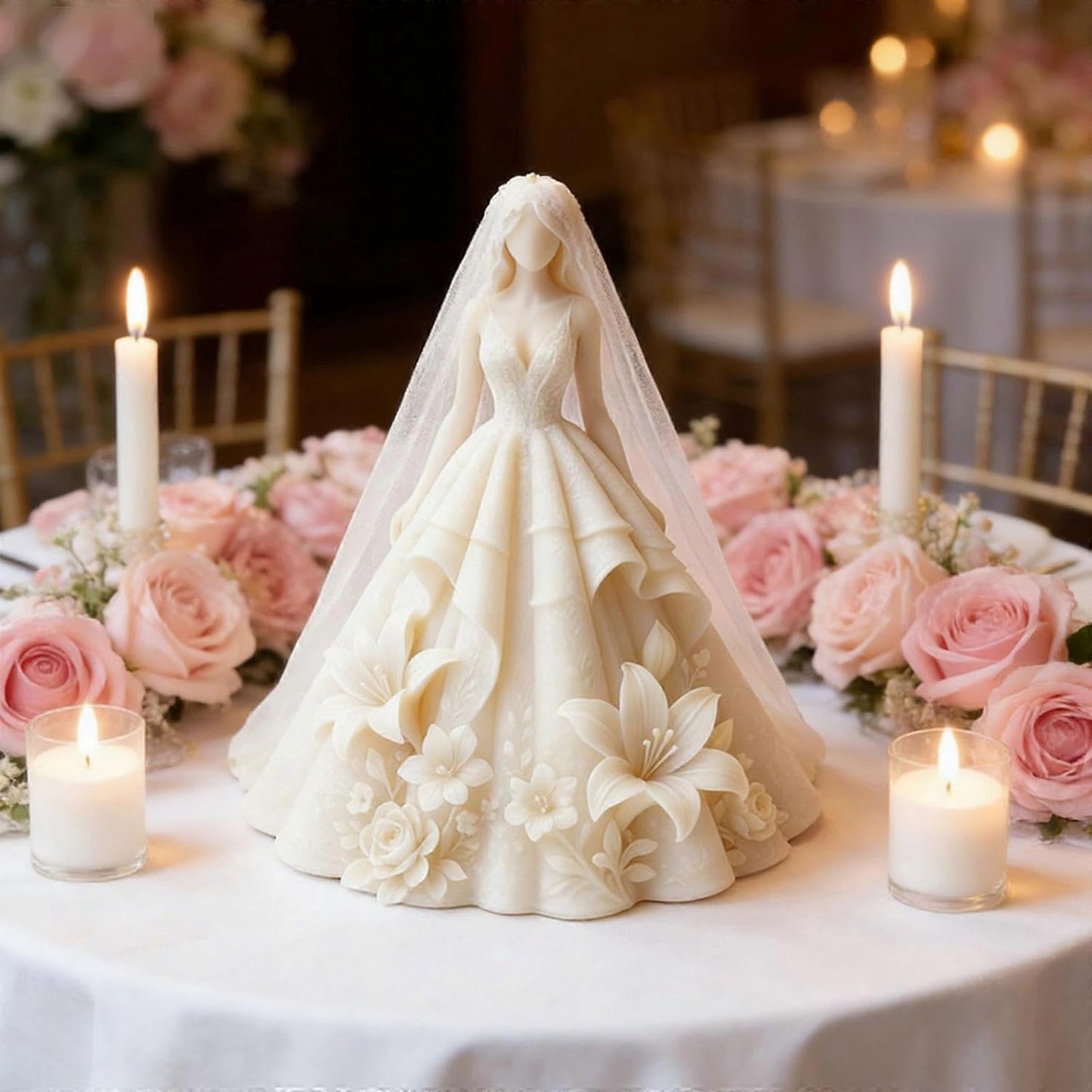 WCM919 Princess Bride 3D Candle Mold