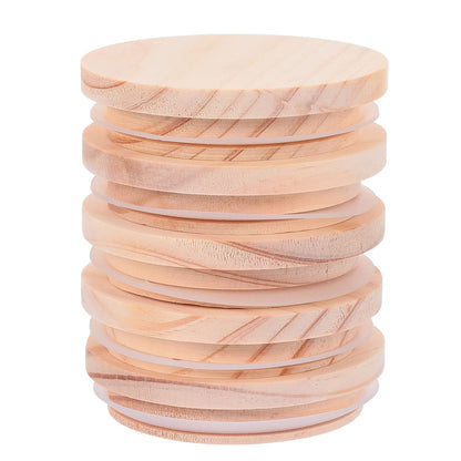 Wooden Lid (only for 180ml/Large Jars) 12PCS PM248