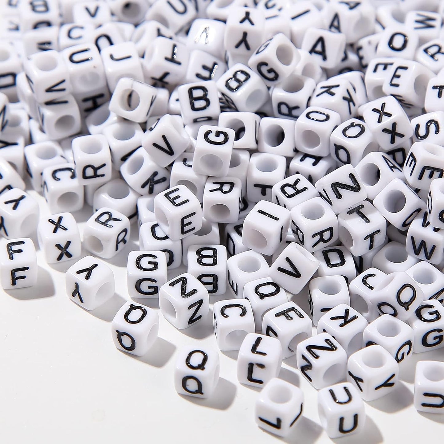 Secret Message Beads 100gram Black Square SMB008