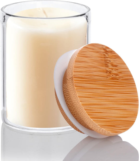 270ml Wooden Lid Borosil Jars 3PCS PM377