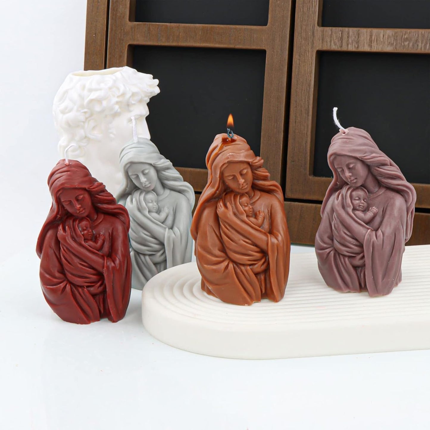 Baby On Mother Hug Silicon Mold WCM742