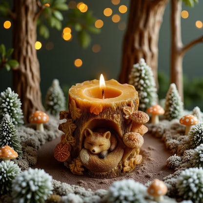 WCM913 Cozy Fox Hollow Log Silicone Mold
