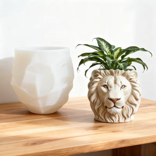 Lion Head Planter Mould | ARM592
