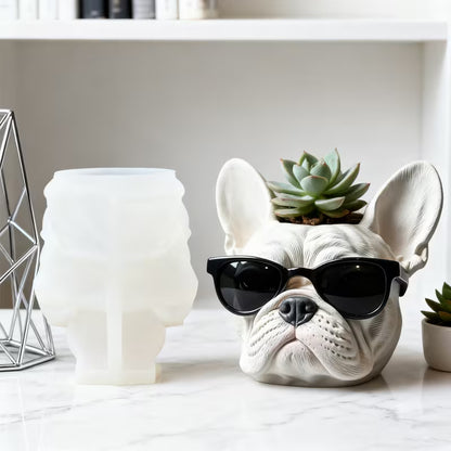 ARM583 French Bulldog Planter Mold