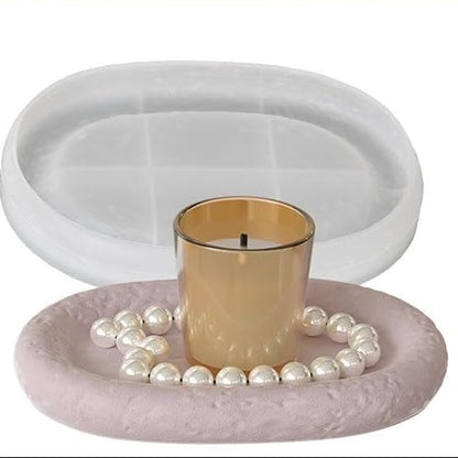 Pebbled Edge Oval Tray ARM487