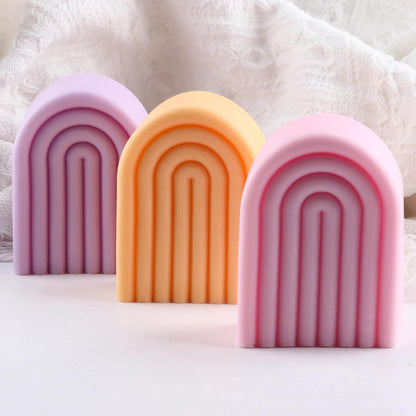 3D Arch Candle Mold WCM596