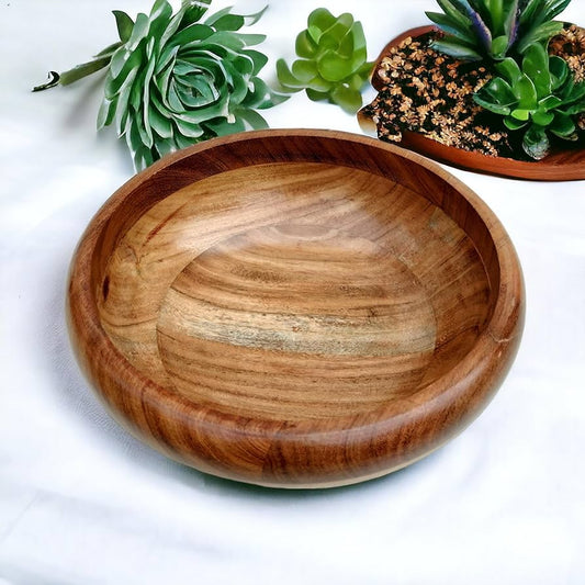 Wooden Round Bowl WC006