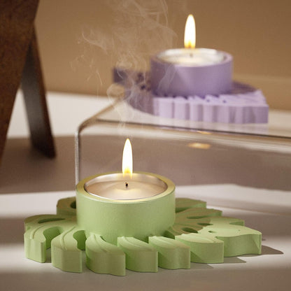 Tropical Leaf Tealight Holder Mould (Set of 4) ARM484