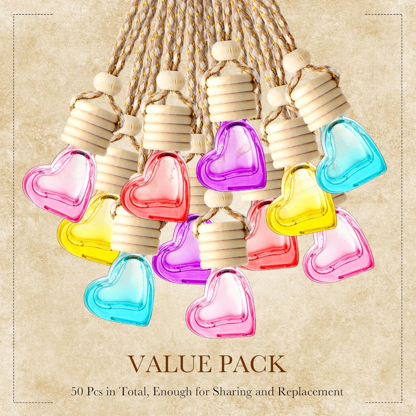 Hanging Diffuser Bottle (heart Shape) 5ml HDF005