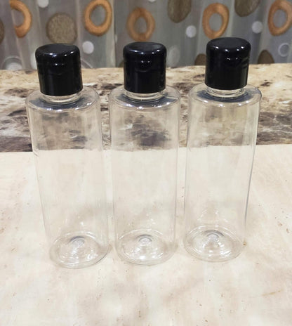200ml Flip Top Black Cap 25pcs PM059