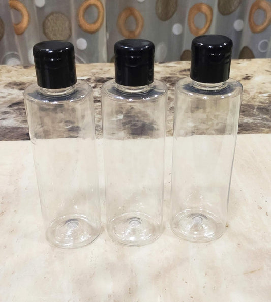 200ml Flip Top Black Cap 25pcs PM059