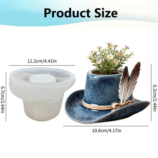 Cowboy Hat Planter Mould | ARM566