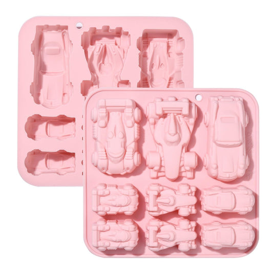 9 Racing Car Silicone Molds SSM242 for mini candles, soap making and creative DIY crafts