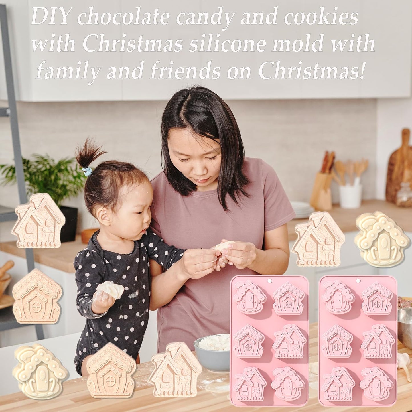 Christmas House Mold CFM360