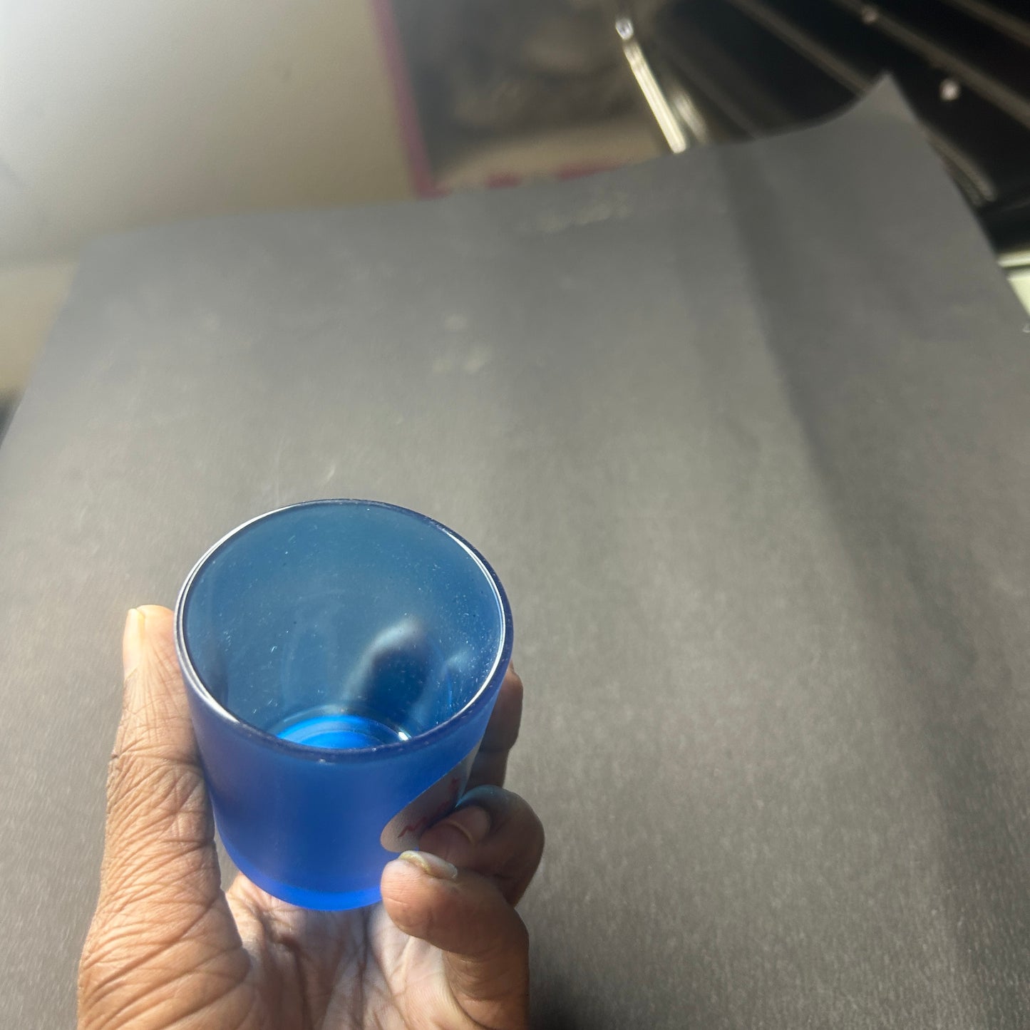 Blue Shot Glass Large 180ml 6pcs PM063