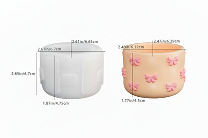 Cute Bow Jar Silicone Mold | ARM513