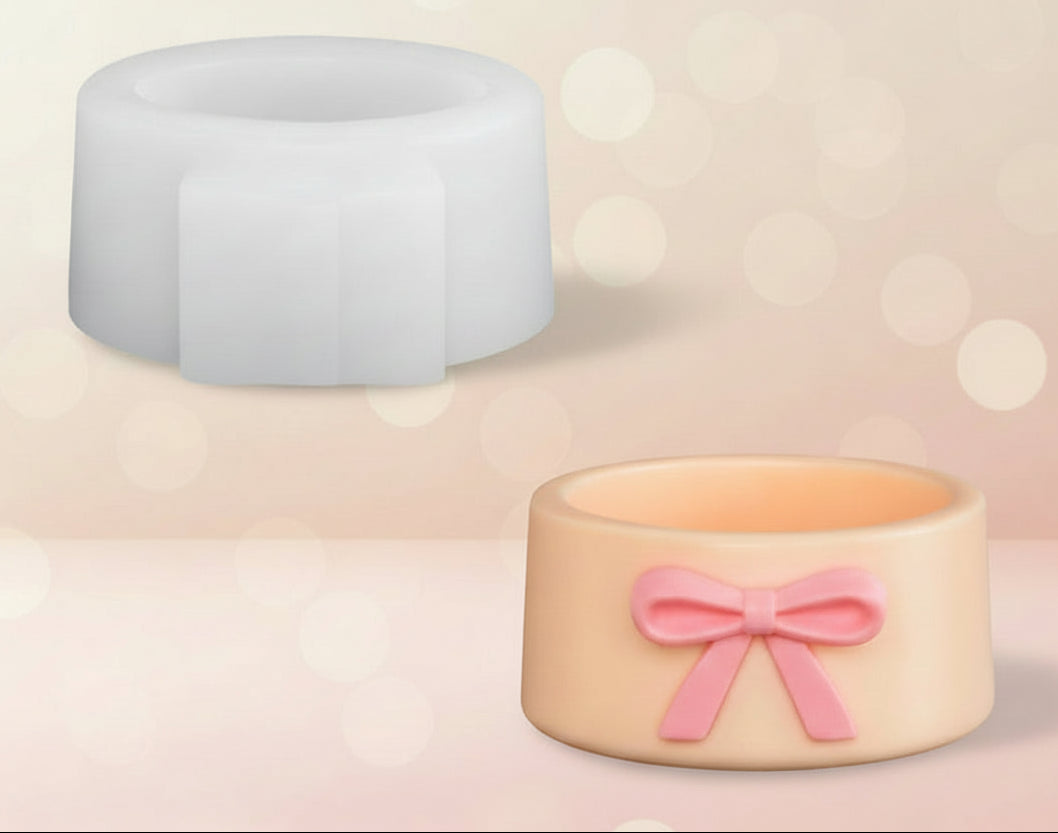 Pretty Bow Jar Silicone Mold | ARM514