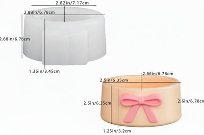 Pretty Bow Jar Silicone Mold | ARM514