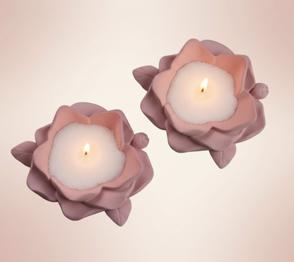 Camellia Flower Candle Holder Mould | ARM515