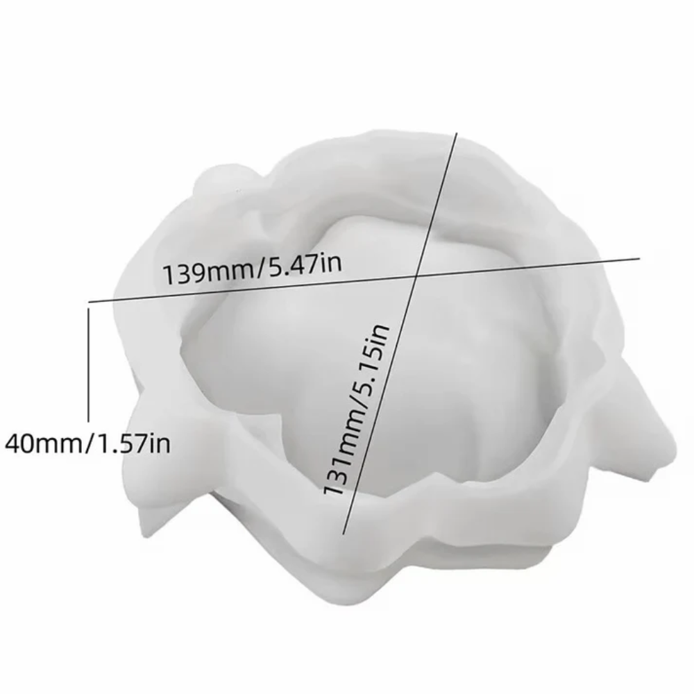 Camellia Flower Candle Holder Mould | ARM515