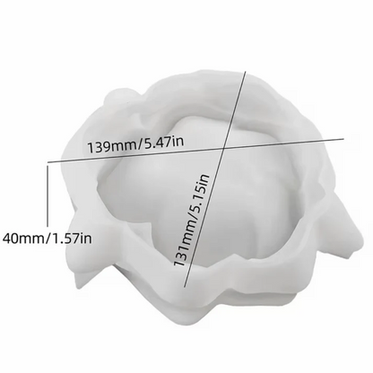 Camellia Flower Candle Holder Mould | ARM515