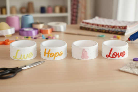 Round Bowl Shape Mold (Live, Hope, Praying Hands, Love) | ARM517