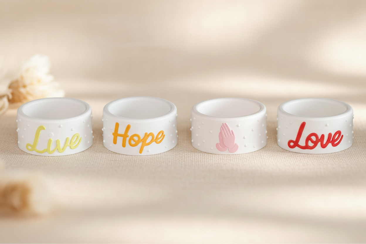 Round Bowl Shape Mold (Live, Hope, Praying Hands, Love) | ARM517