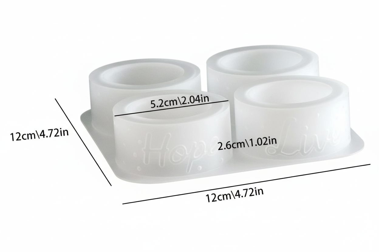 Round Bowl Shape Mold (Live, Hope, Praying Hands, Love) | ARM517