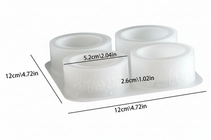 Round Bowl Shape Mold (Live, Hope, Praying Hands, Love) | ARM517