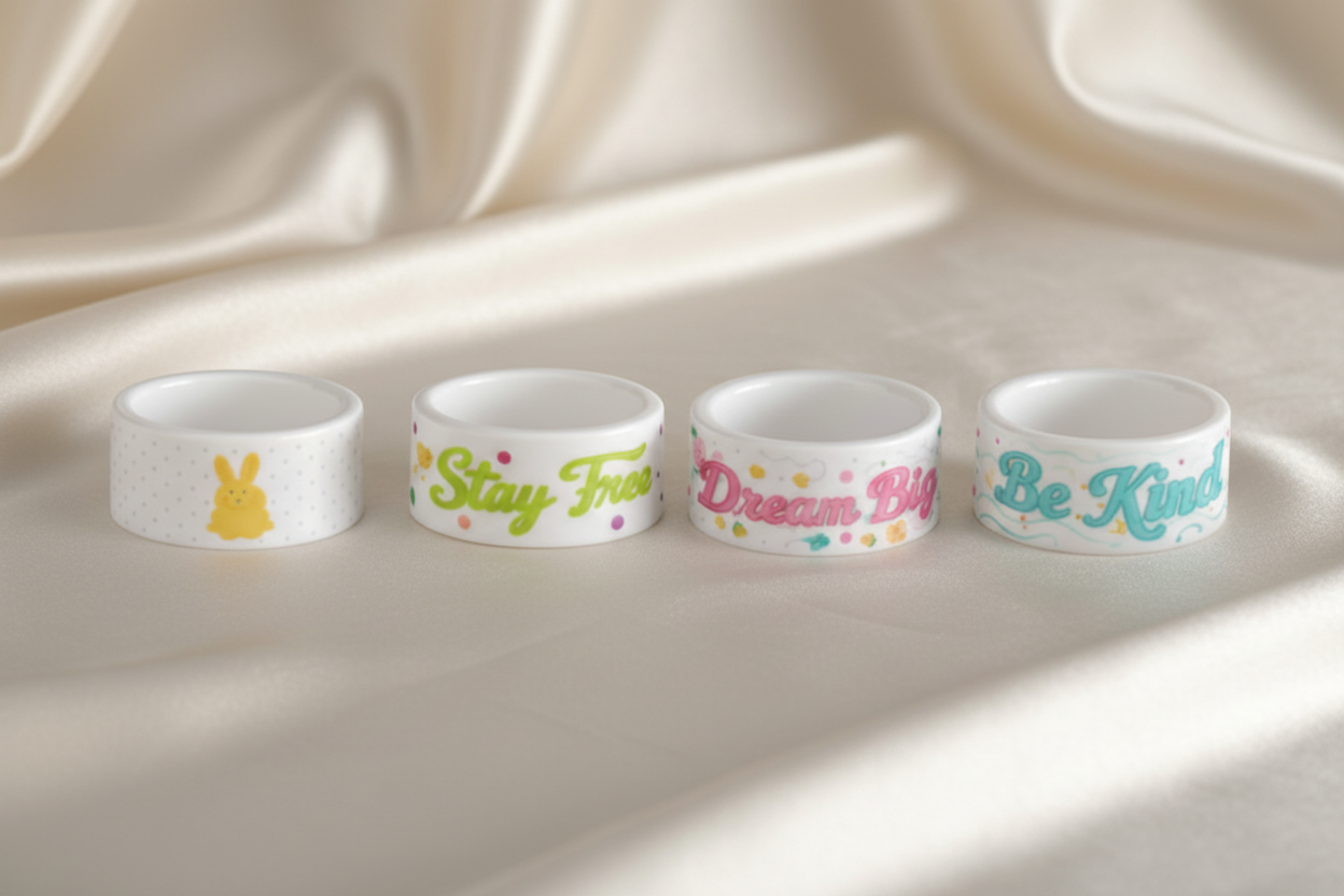 Round Bowl Shape Mold (Golden Bunny, Stay Free, Dream Big, Be Kind) | ARM516