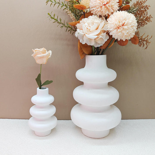 Nordic Round Circle Silicone Vase Mold( Small)