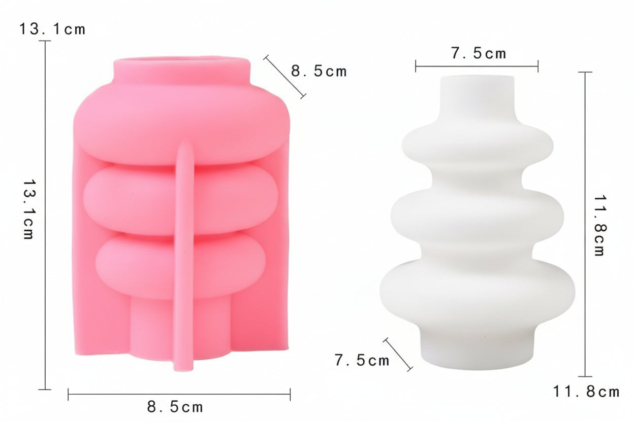 Nordic Round Circle Silicone Vase Mold( Small)| ARM520