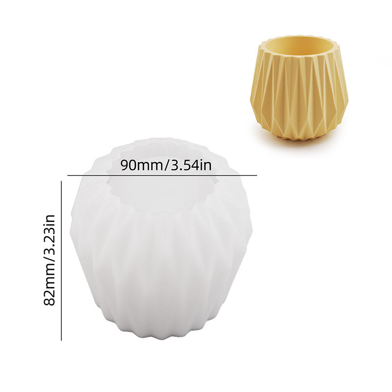 Geometric Faceted Planter Mold | ARM521
