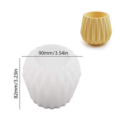Geometric Faceted Planter Mold | ARM521