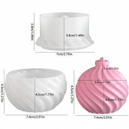 Spiral Swirl Storage Jar Silicone Mold | ARM526