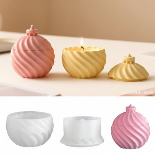 Spiral Swirl Storage Jar Silicone Mold | ARM526