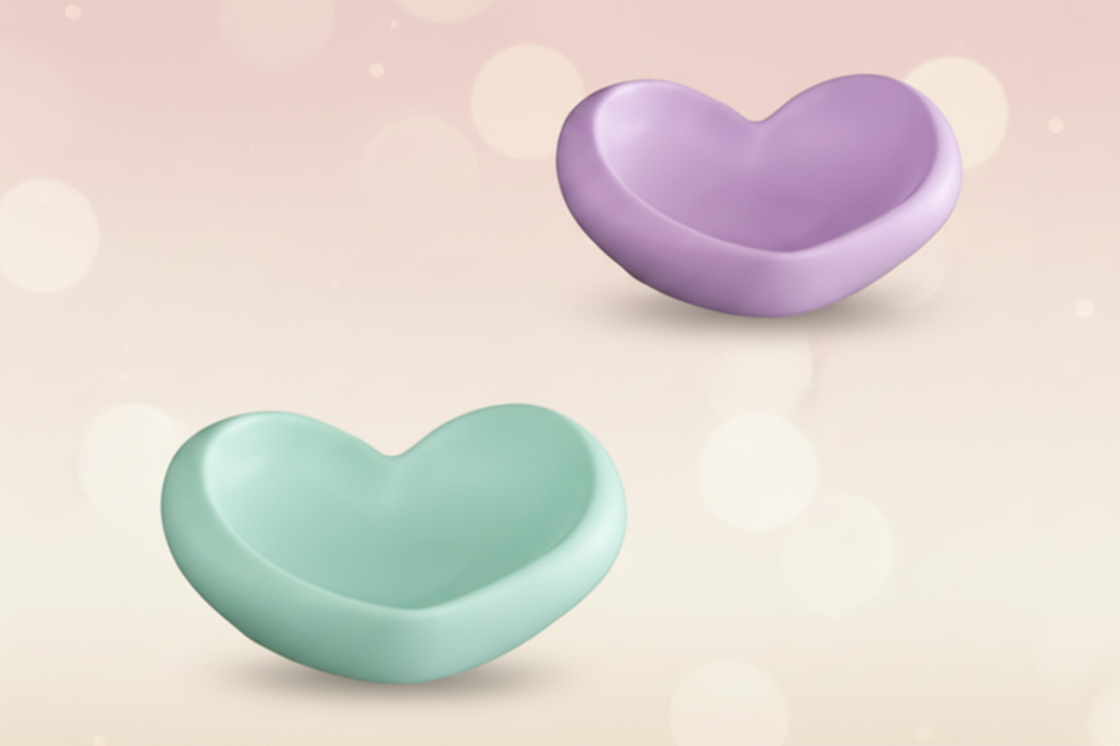 3D Puffy Heart Trinket Mold | ARM527