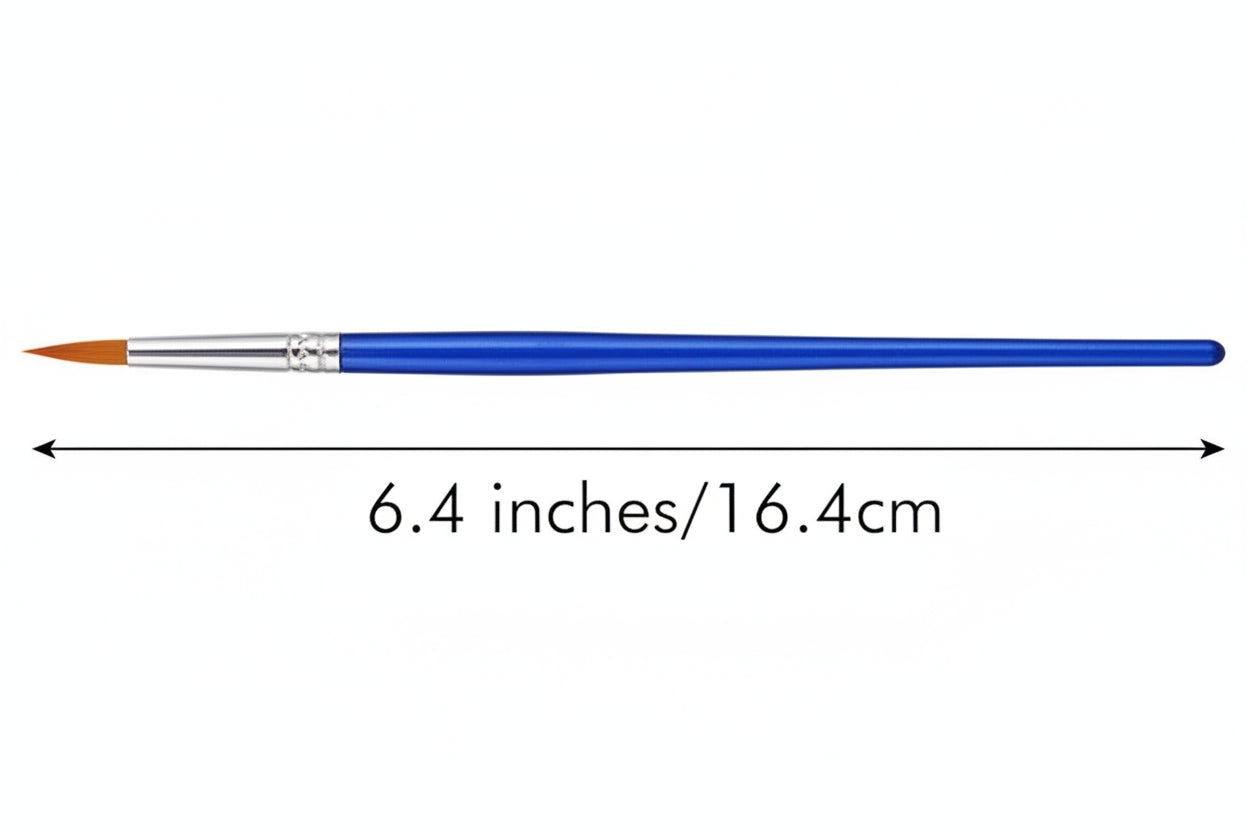 Pointed Round Paint Brush 10 Pcs Set (No.1) |ART062