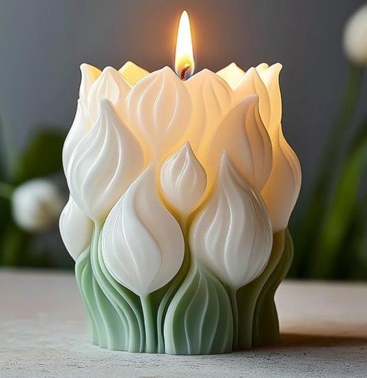 Lotus Petal Lily Candle Mold WCM727